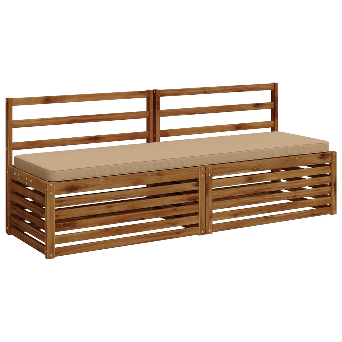 1-delig Bankkussen VUGHT 100% Polyester Zand 170 x 50 x 5 cm