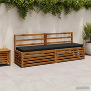 Bankkussen zwart 180x50x5 cm polyester