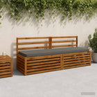 Bankkussen 180x50x5 cm grijs polyester