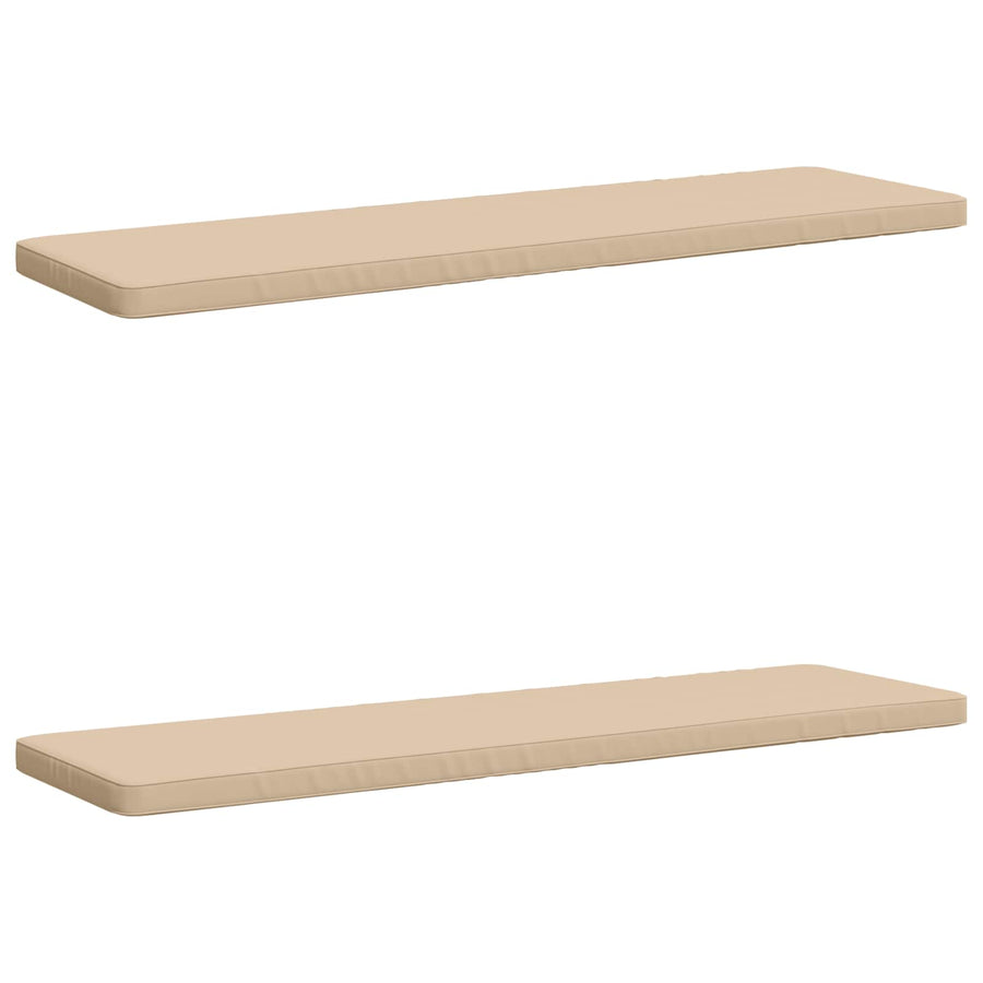 2-delige Bankkussens VUGHT 2 st 100% Polyester Crèmekleurig