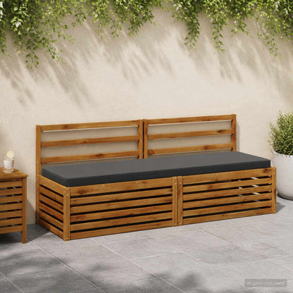2-delige Bankkussens VUGHT 2 st 100% Polyester Antraciet