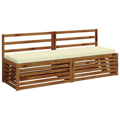 2-delige Bankkussens VUGHT 2 st 100% Polyester Crèmekleurig