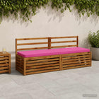 Bankkussen VUGHT roze 170 x 50 x 5 cm polyester