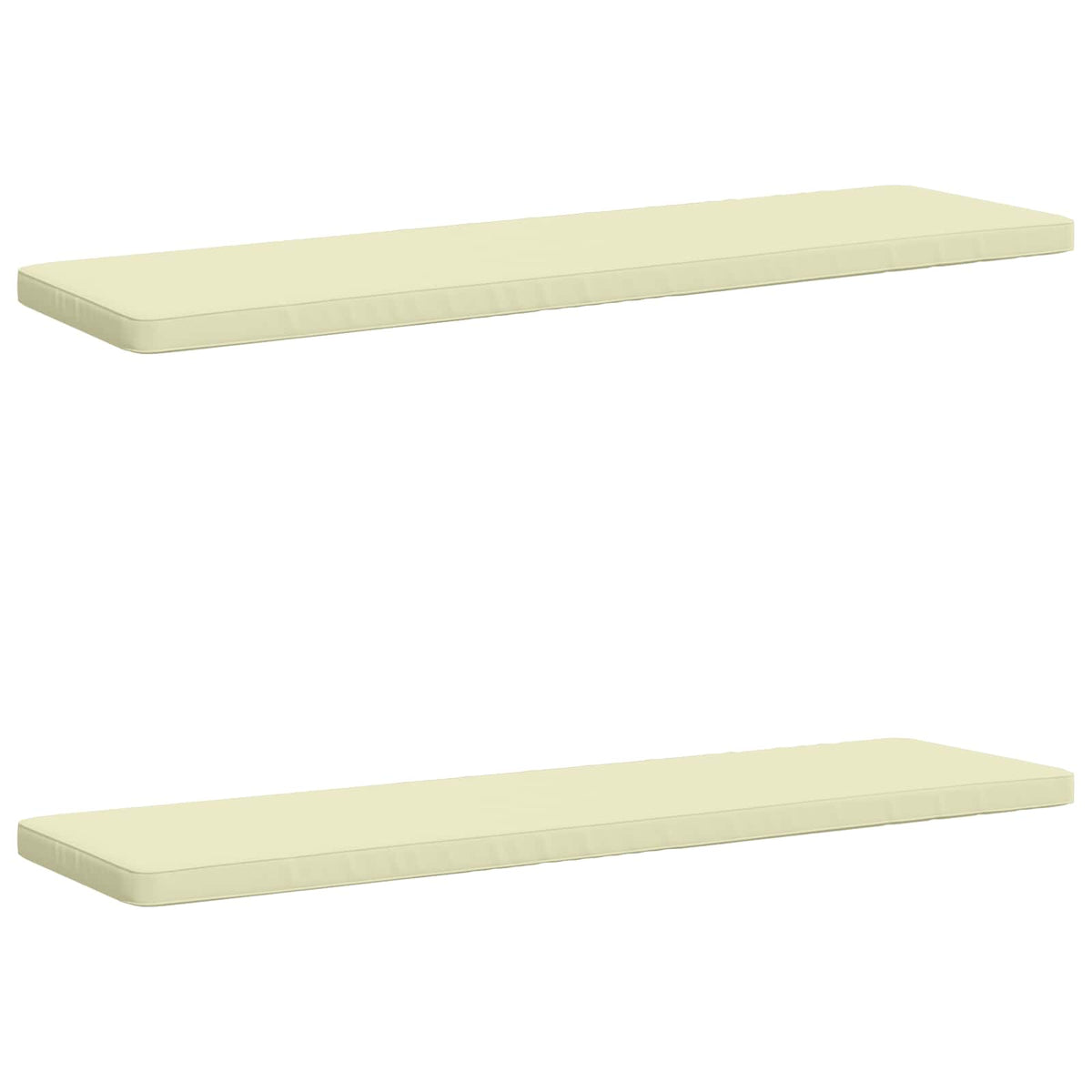 2-delige Bankkussens VUGHT 2 st 100% Polyester Crèmekleurig