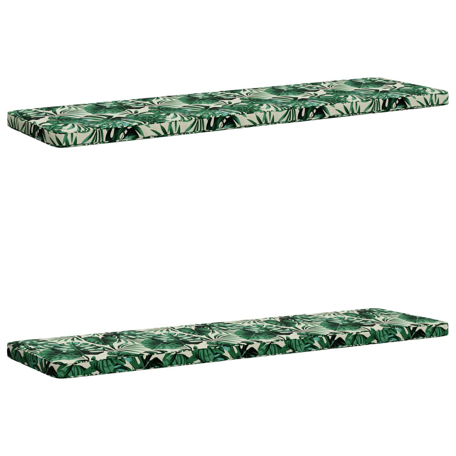 2-delige Bankkussens VUGHT 2 st 100% Polyester Bladpatroon