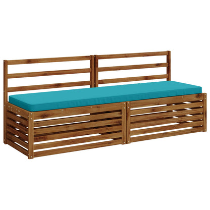 2-delige Bankkussens VUGHT 2 st 100% Polyester Turquoise