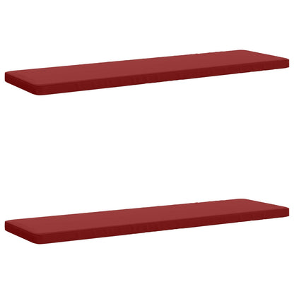 2-delige Bankkussens VUGHT 2 st 100% Polyester Wijnrood