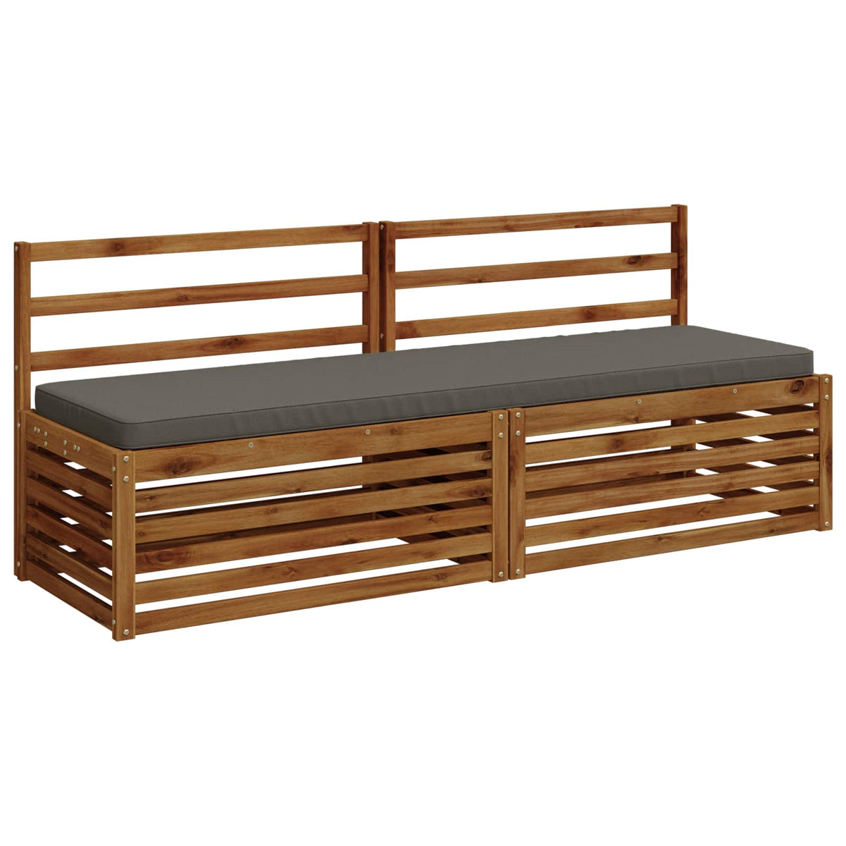 2-delige Bankkussens VUGHT 2 st 100% Polyester Grijs