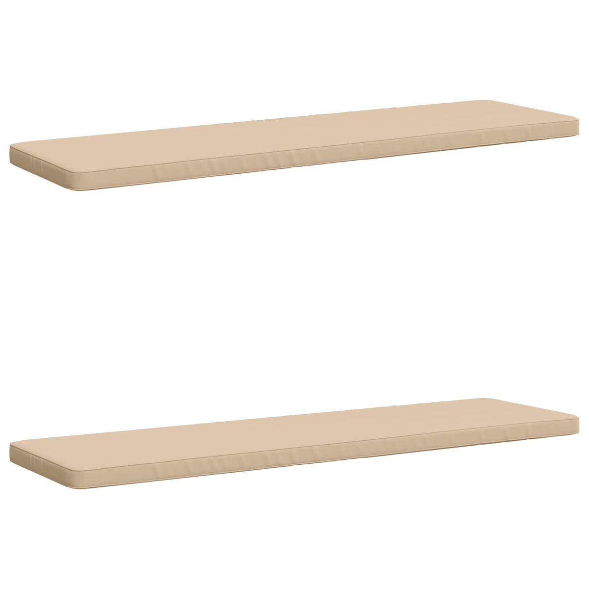 2-delige Bankkussens VUGHT 2 st 100% Polyester Crèmekleurig