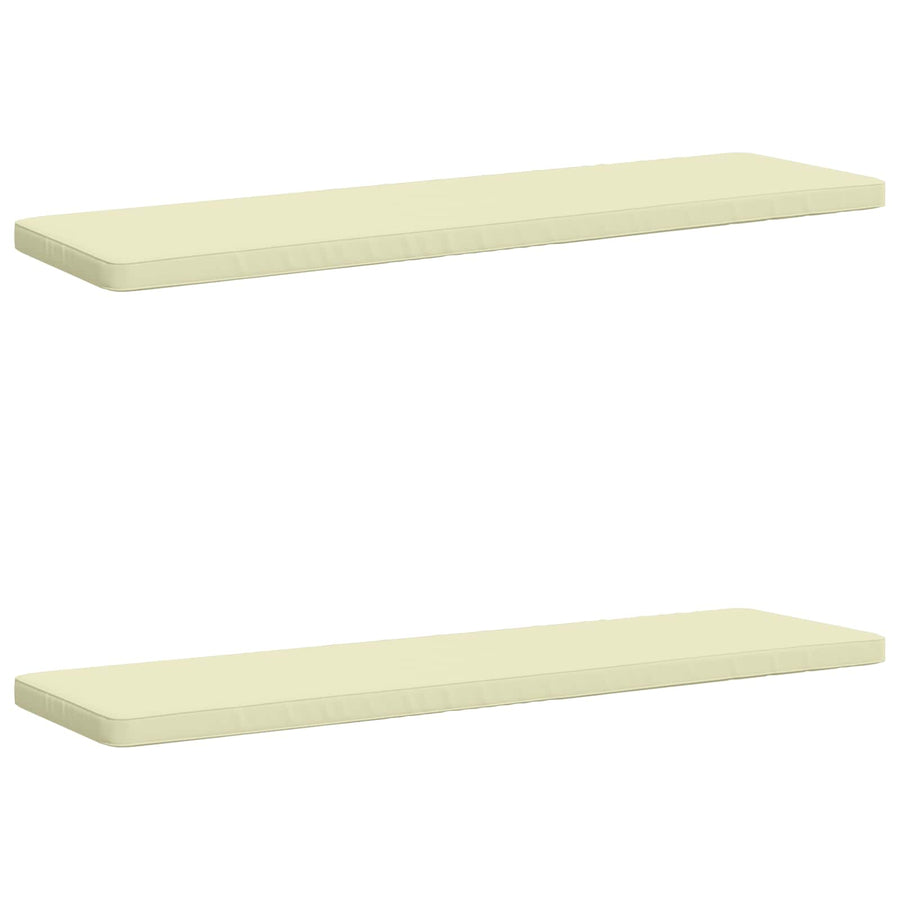 2-delige Bankkussens VUGHT 2 st 100% Polyester Crèmekleurig