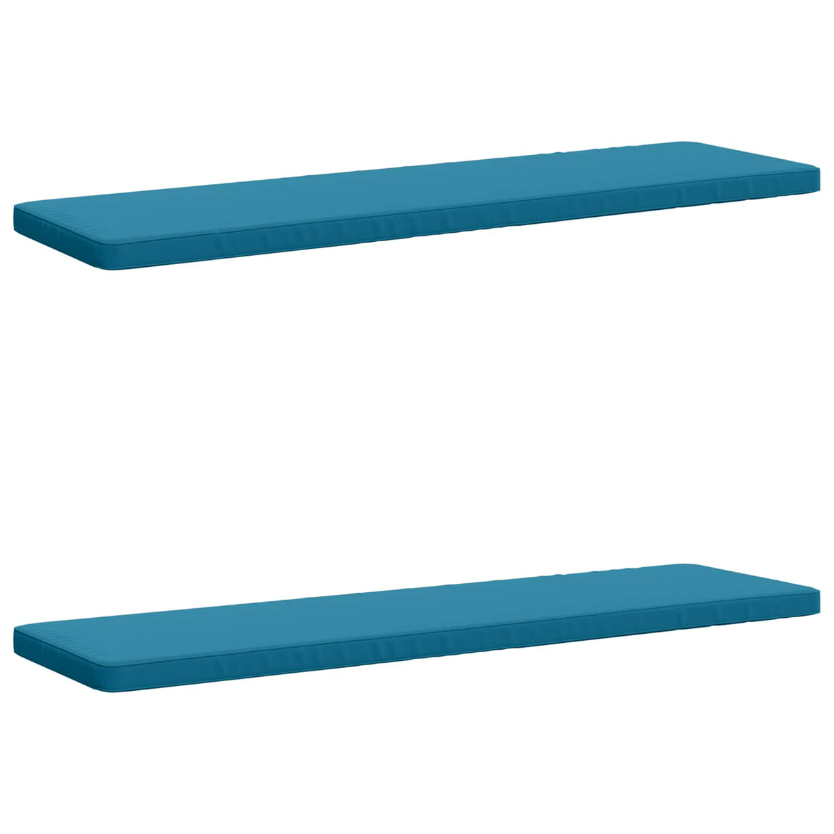 2-delige Bankkussens VUGHT 2 st 100% Polyester Lichtblauw