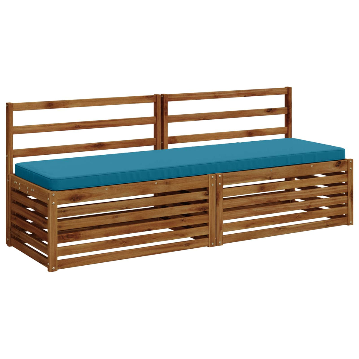 2-delige Bankkussens VUGHT 2 st 100% Polyester Lichtblauw