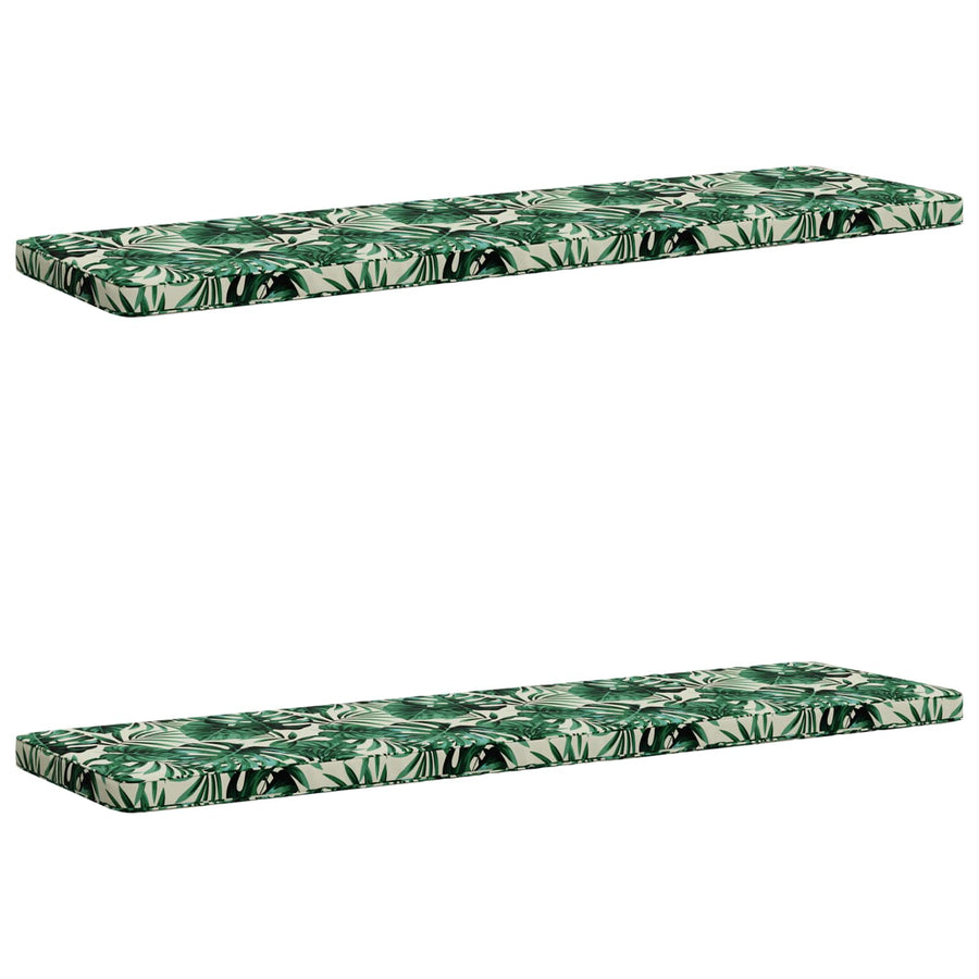 2-delige Bankkussens VUGHT 2 st 100% Polyester Bladpatroon