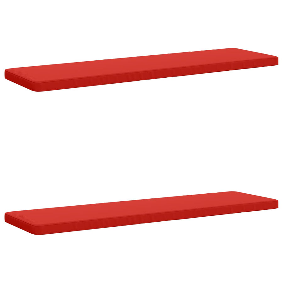 2-delige Bankkussens VUGHT 2 st 100% Polyester Rood