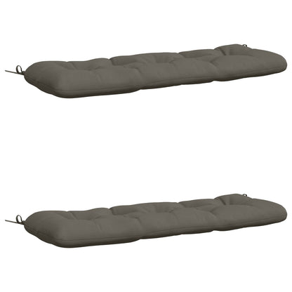 2-delige Bankkussens VIANEN 100% Polyester Grijs