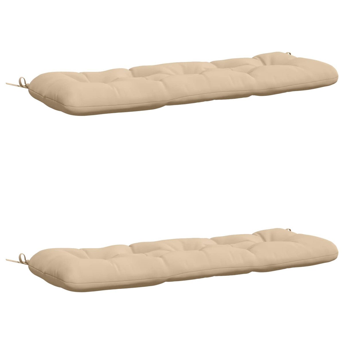 2-delige Bankkussens VIANEN 100% Polyester Crèmekleurig
