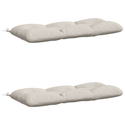 2-delige Bankkussens VIANEN 100% Polyester Wit 100 x 50 x 12 cm