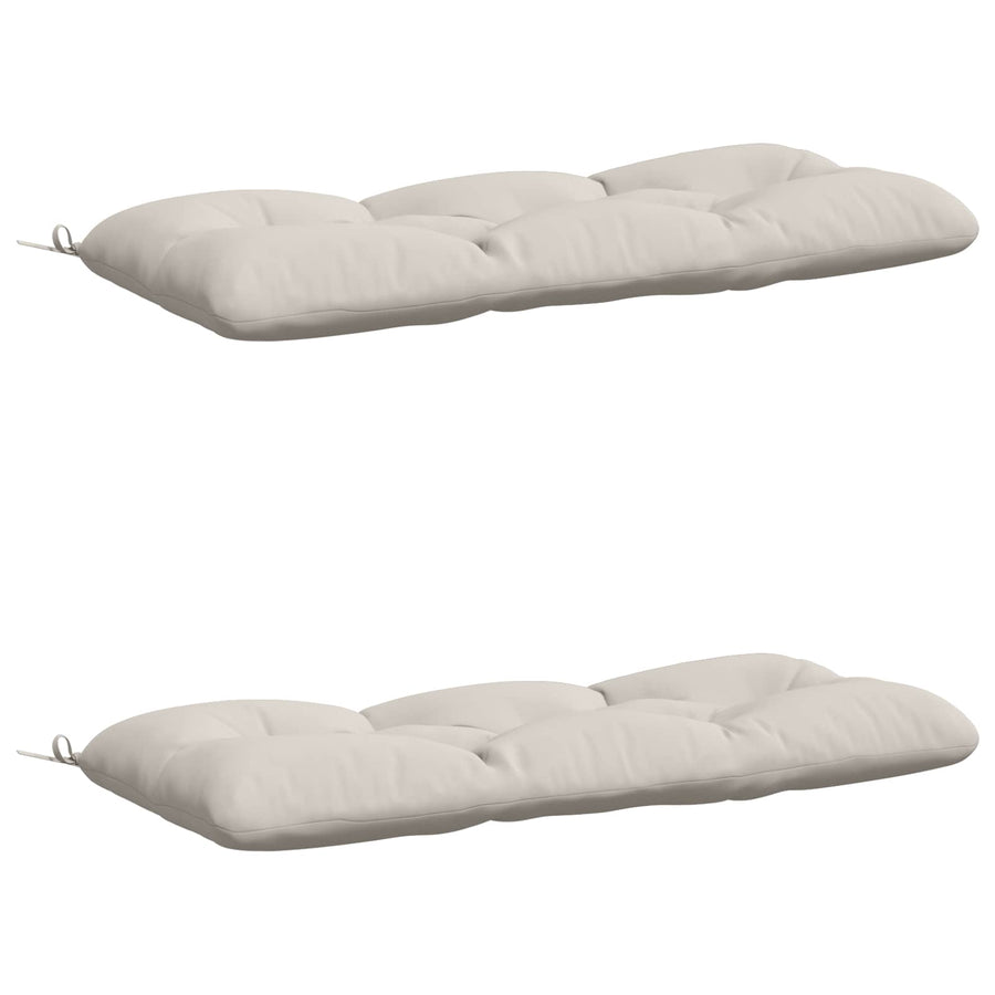 2-delige Bankkussens VIANEN 100% Polyester Wit 100 x 50 x 12 cm