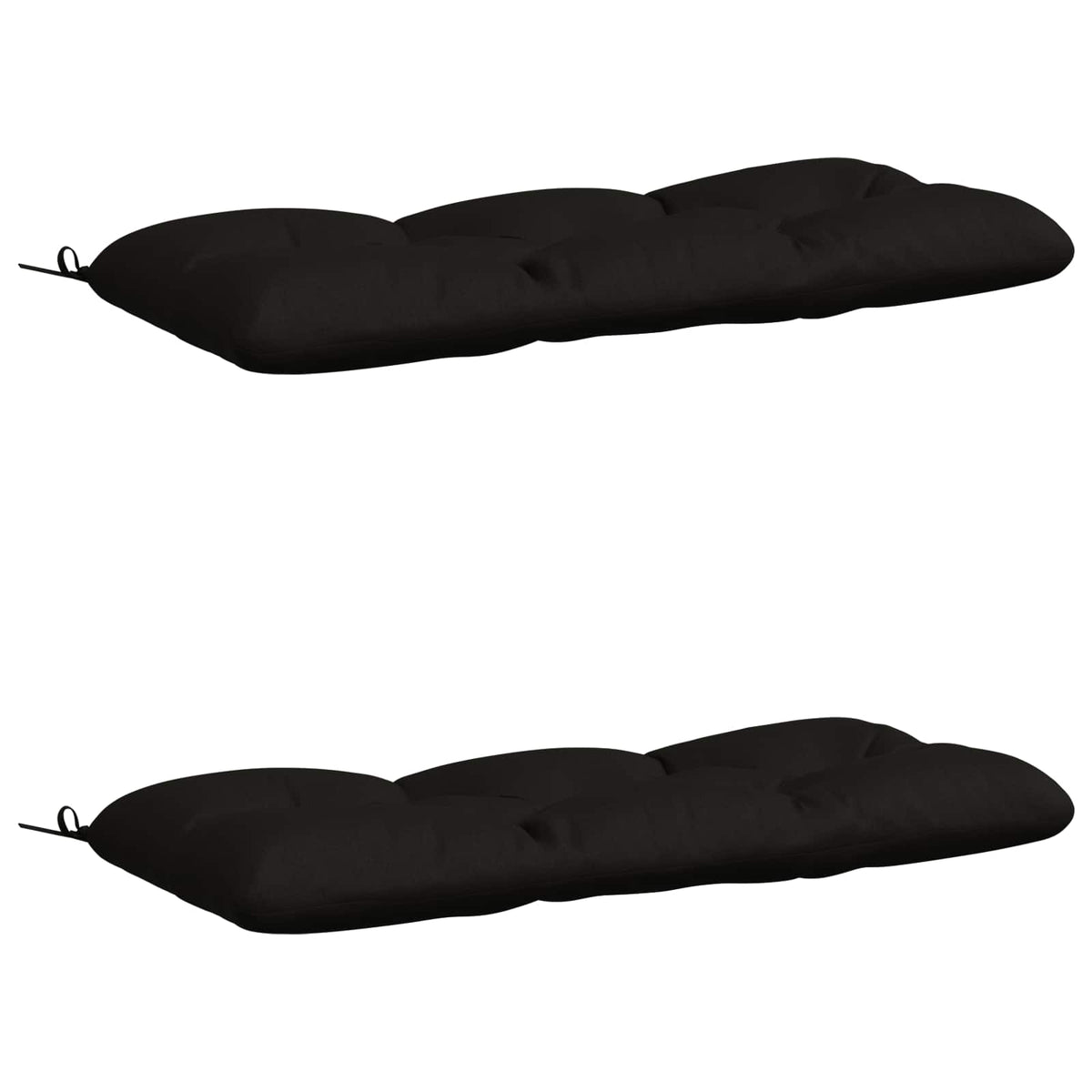 2-delige Bankkussens VIANEN 100% Polyester Zwart