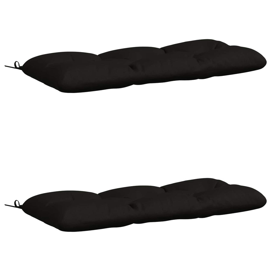 2-delige Bankkussens VIANEN 100% Polyester Zwart