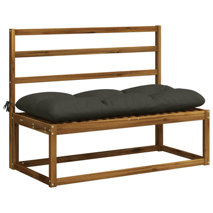 Bankkussen VIANEN 100% Polyester Antraciet 100 x 50 x 12 cm