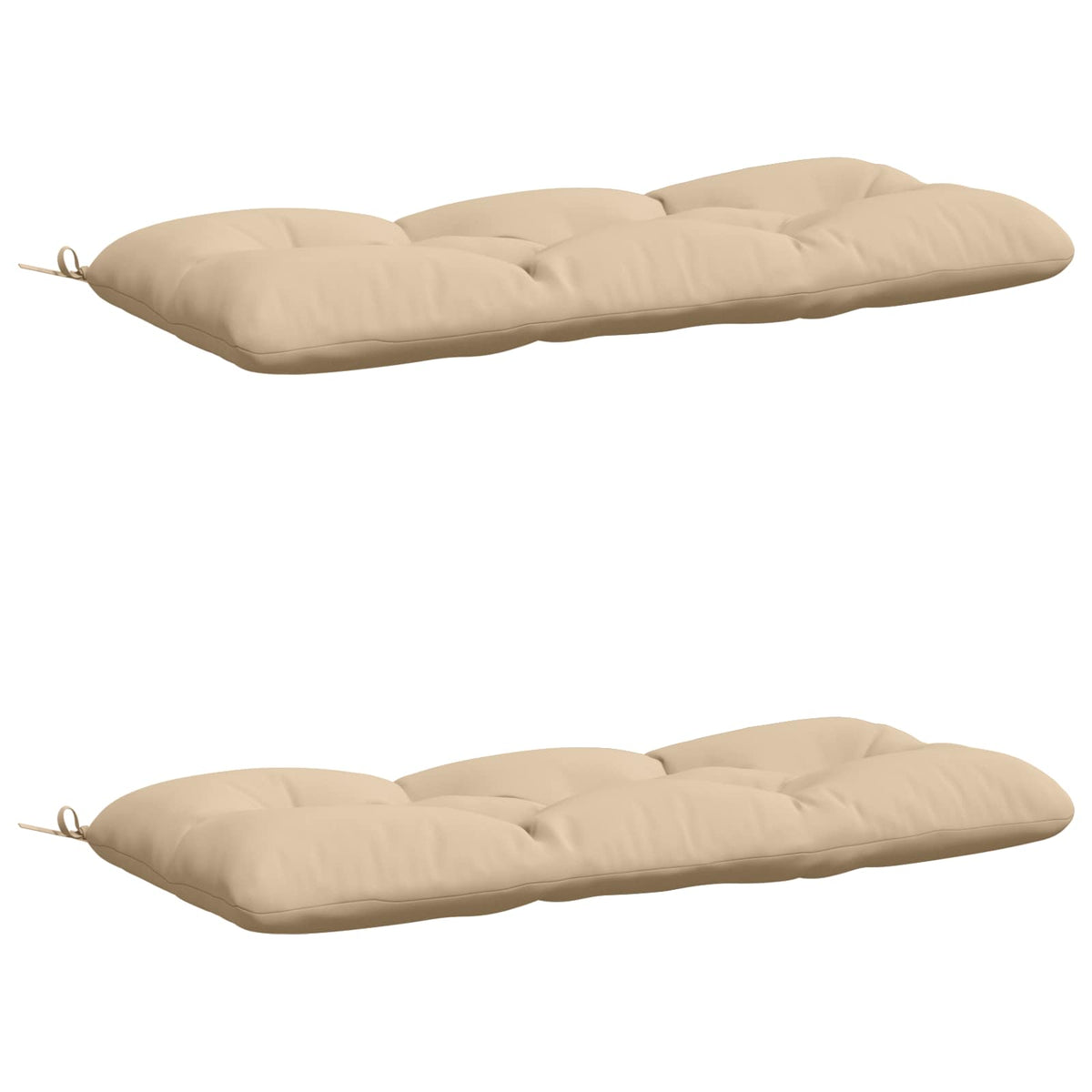 2-delige Bankkussens VIANEN 100% Polyester Crèmekleurig