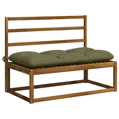 Bankkussen VIANEN 100% Polyester Olijfgroen 100 x 60 x 12 cm