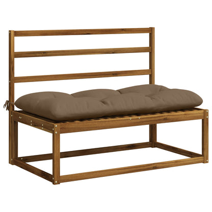 2-delige Bankkussens VIANEN 100% Polyester Taupe