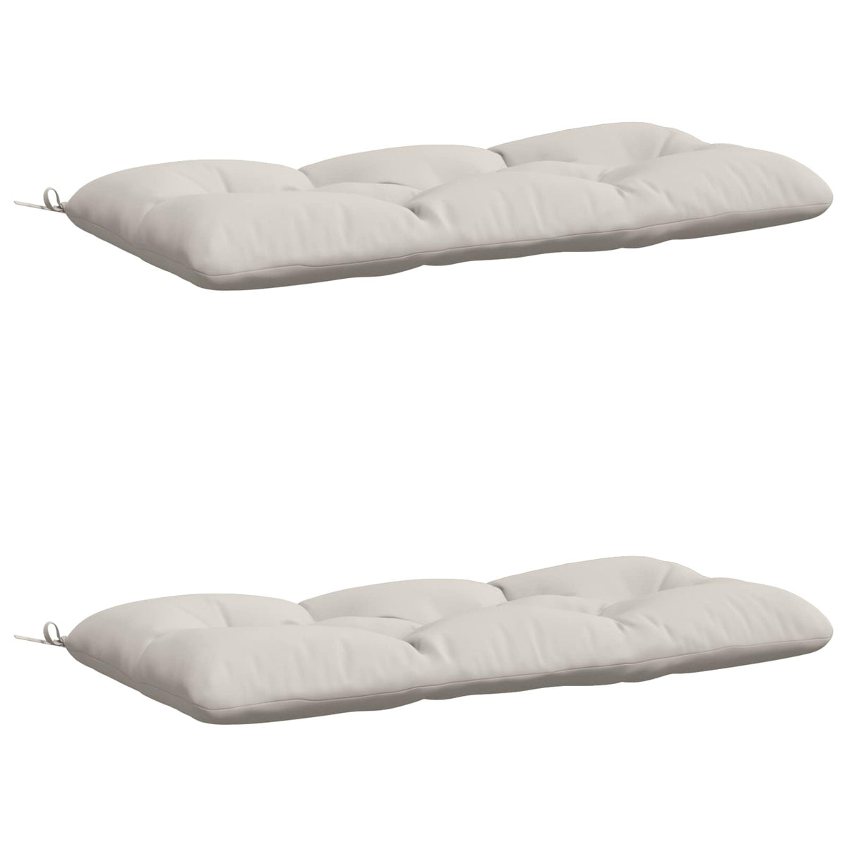 2-delige Bankkussens VIANEN 100% Polyester Wit 100 x 60 x 12 cm