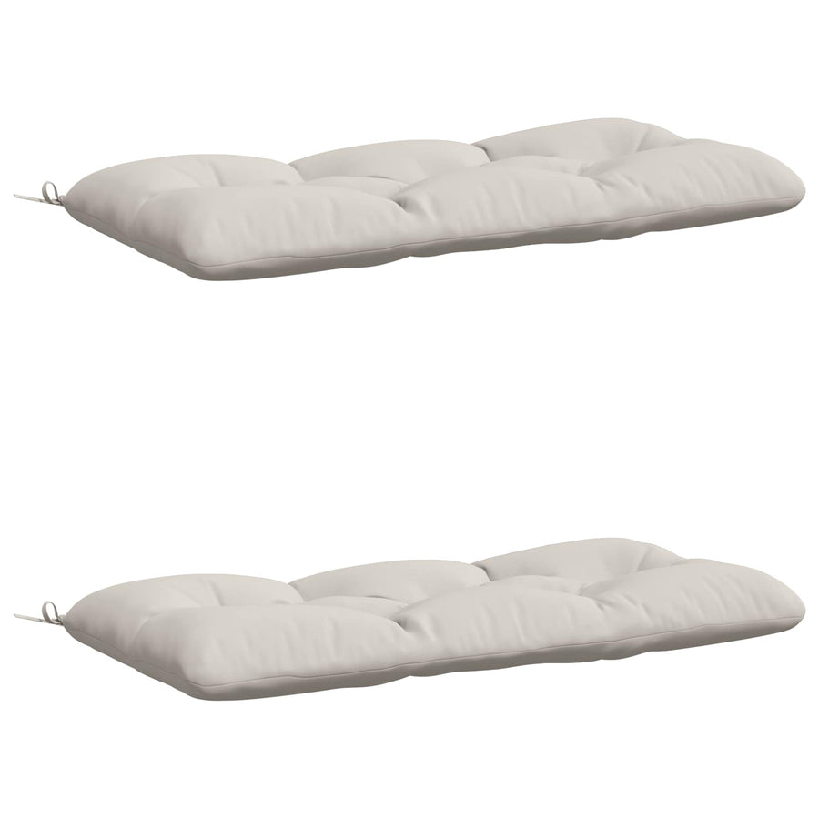 2-delige Bankkussens VIANEN 100% Polyester Wit 100 x 60 x 12 cm