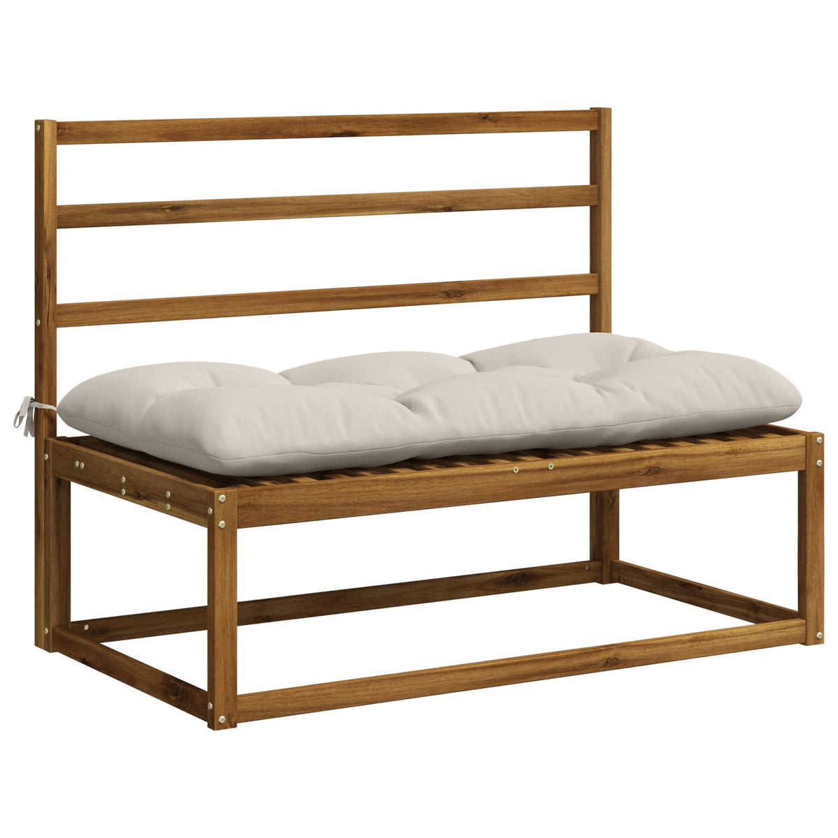 2-delige Bankkussens VIANEN 100% Polyester Wit 100 x 60 x 12 cm