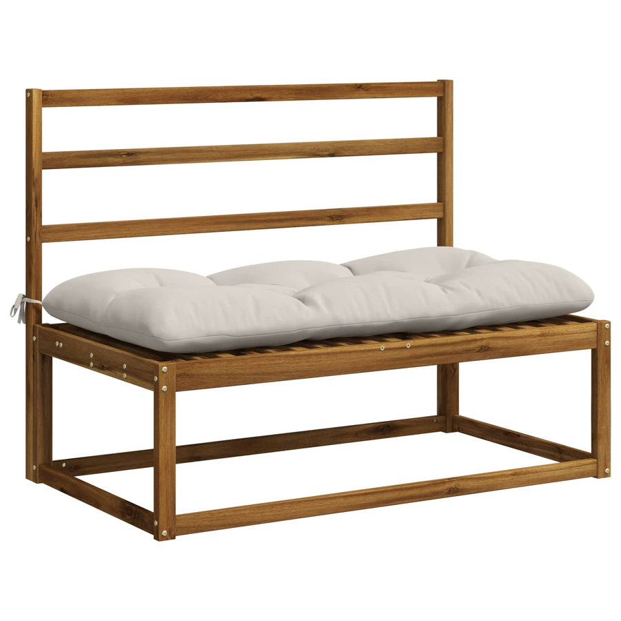 2-delige Bankkussens VIANEN 100% Polyester Wit 100 x 60 x 12 cm