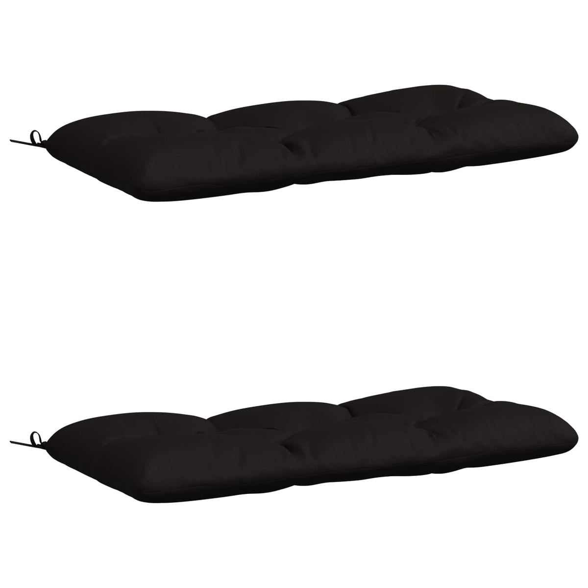 2-delige Bankkussens VIANEN 100% Polyester Zwart