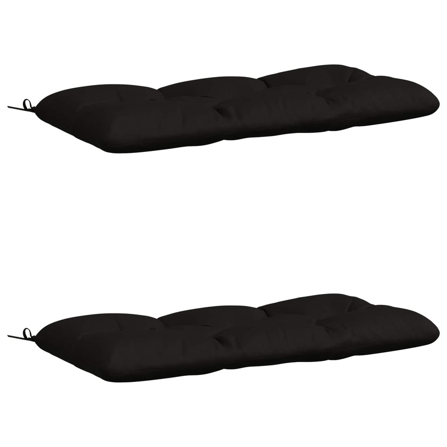 2-delige Bankkussens VIANEN 100% Polyester Zwart
