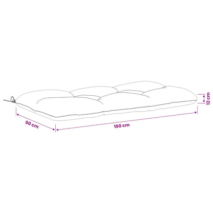 Bankkussen VIANEN 100% Polyester Rood 100 x 60 x 12 cm