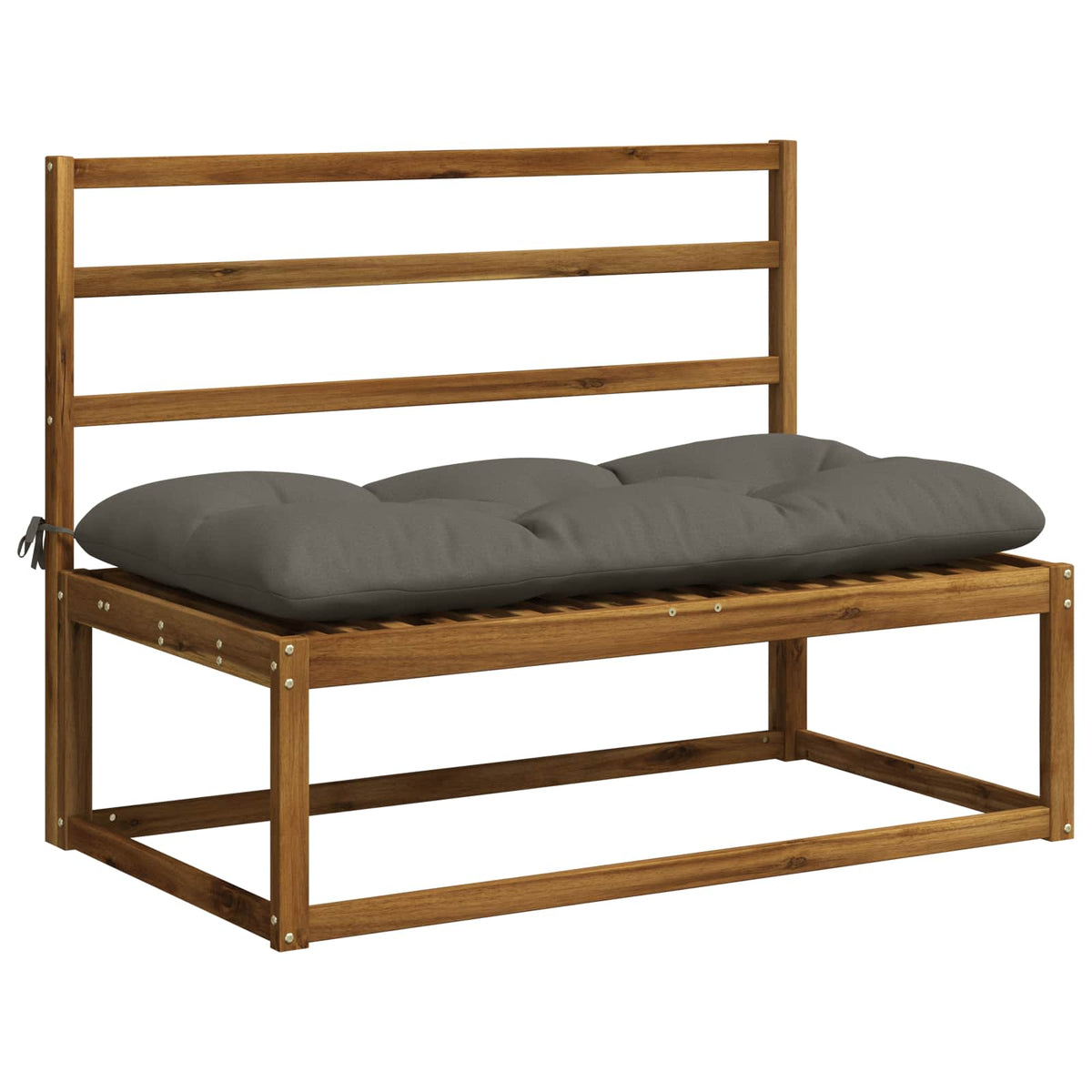 Bankkussen VIANEN 100% Polyester Grijs 100 x 60 x 12 cm