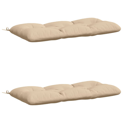 2-delige Bankkussens VIANEN 100% Polyester Crèmekleurig