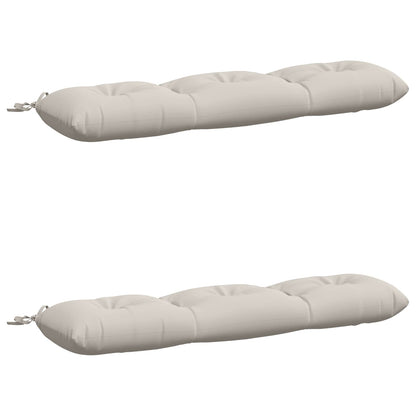 2-delige Bankkussens VIANEN 100% Polyester Wit 110 x 30 x 12 cm