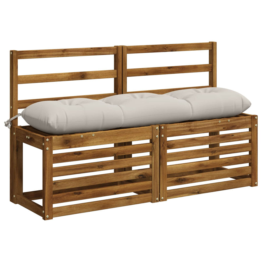 2-delige Bankkussens VIANEN 100% Polyester Wit 110 x 30 x 12 cm