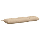 Bankkussen 110x30x12 cm crèmekleurig polyester
