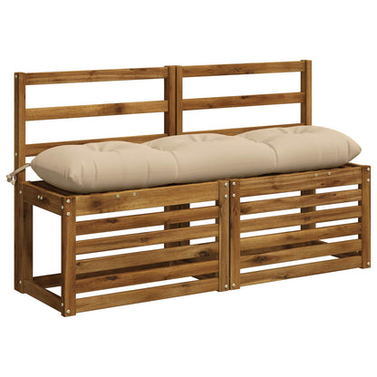 Bankkussen VIANEN 100% Polyester Crèmekleurig 110 x 30 x 12 cm