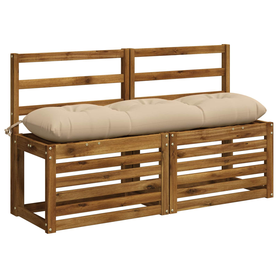Bankkussen VIANEN 100% Polyester Crèmekleurig 110 x 30 x 12 cm