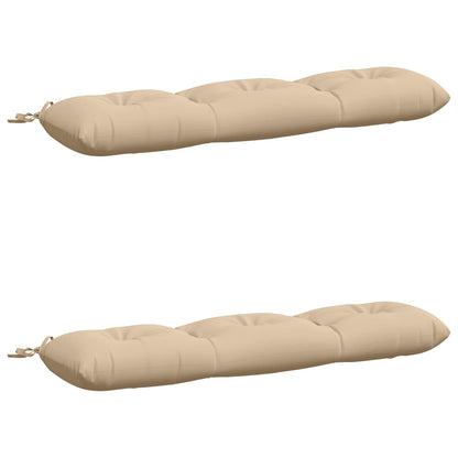 2-delige Bankkussens VIANEN 100% Polyester Crèmekleurig