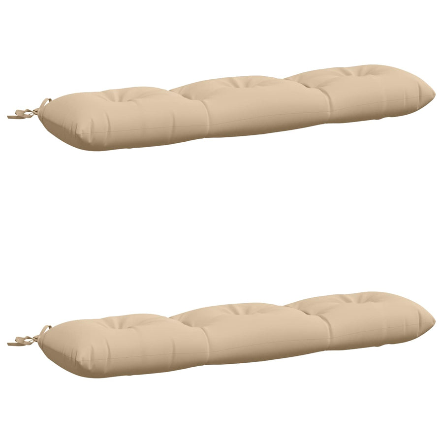 2-delige Bankkussens VIANEN 100% Polyester Crèmekleurig