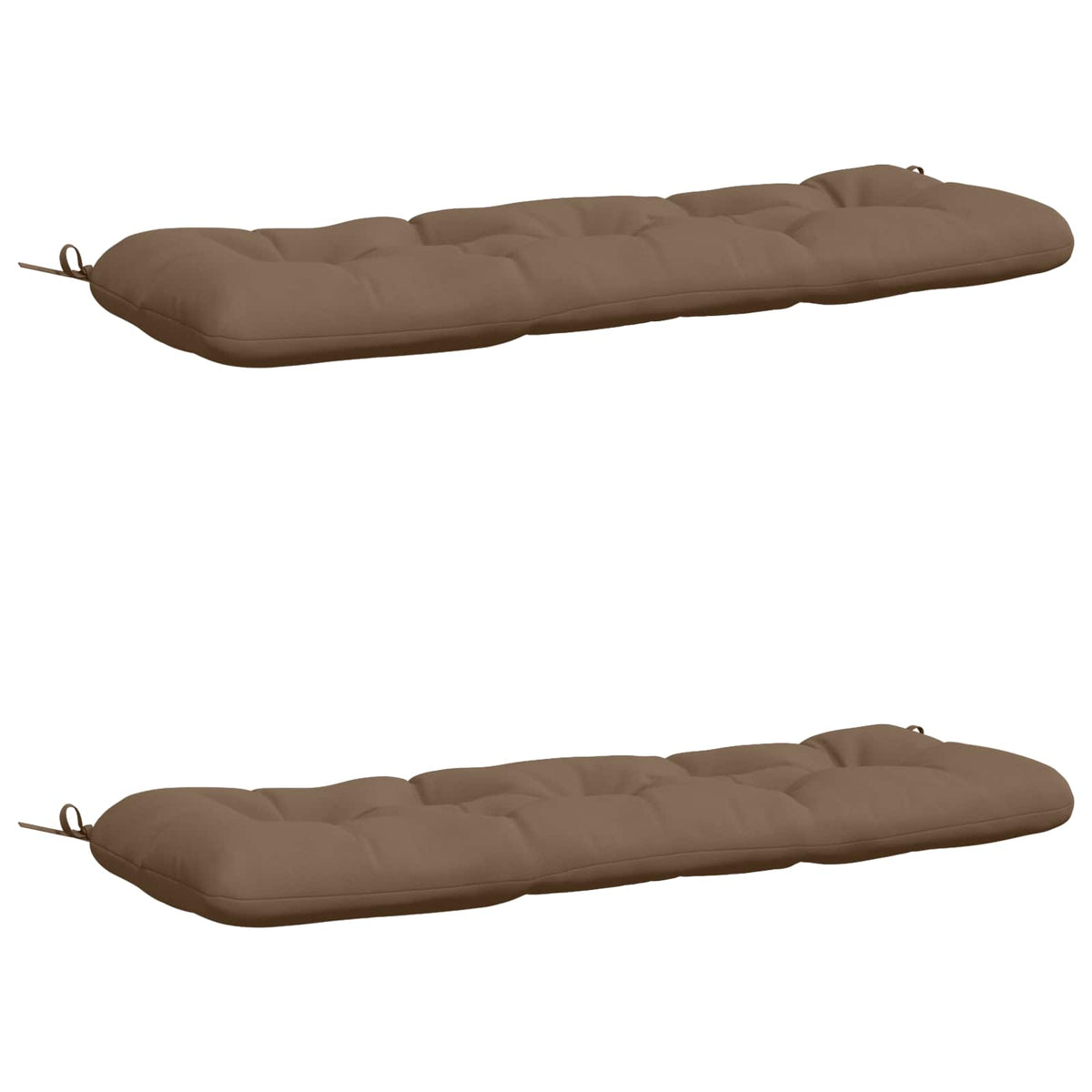 2-delige Bankkussens VIANEN 100% Polyester Taupe