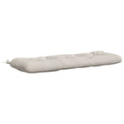 Bankkussen wit 110x40x12 cm polyester