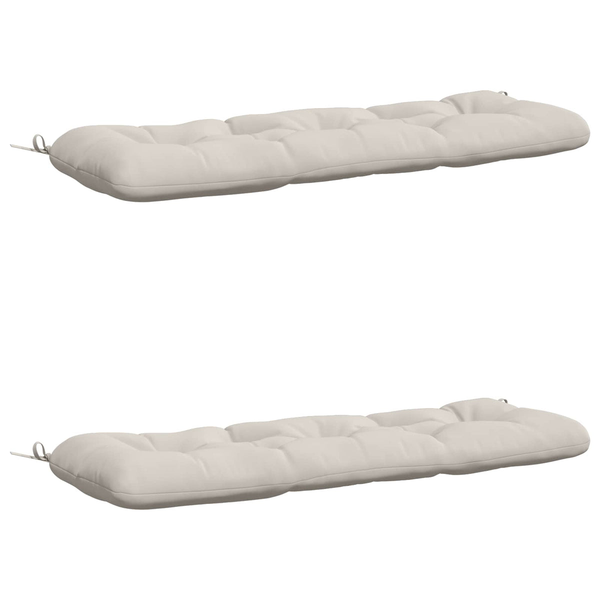 2-delige Bankkussens VIANEN 100% Polyester Wit 110 x 40 x 12 cm