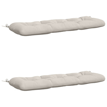 2-delige Bankkussens VIANEN 100% Polyester Wit 110 x 40 x 12 cm