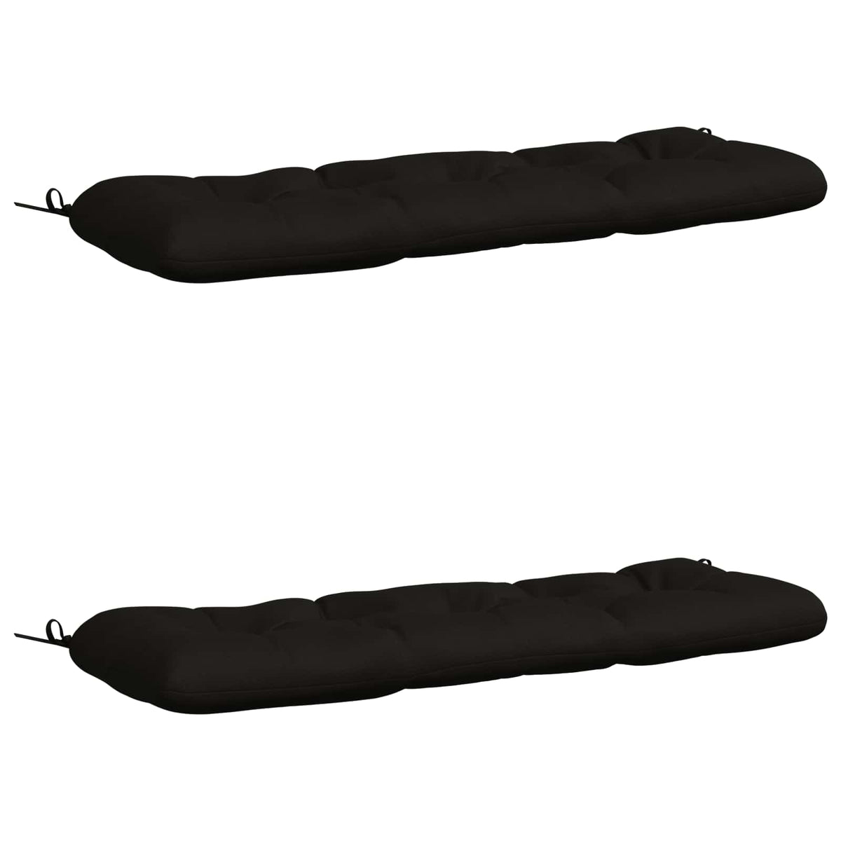 2-delige Bankkussens VIANEN 100% Polyester Zwart