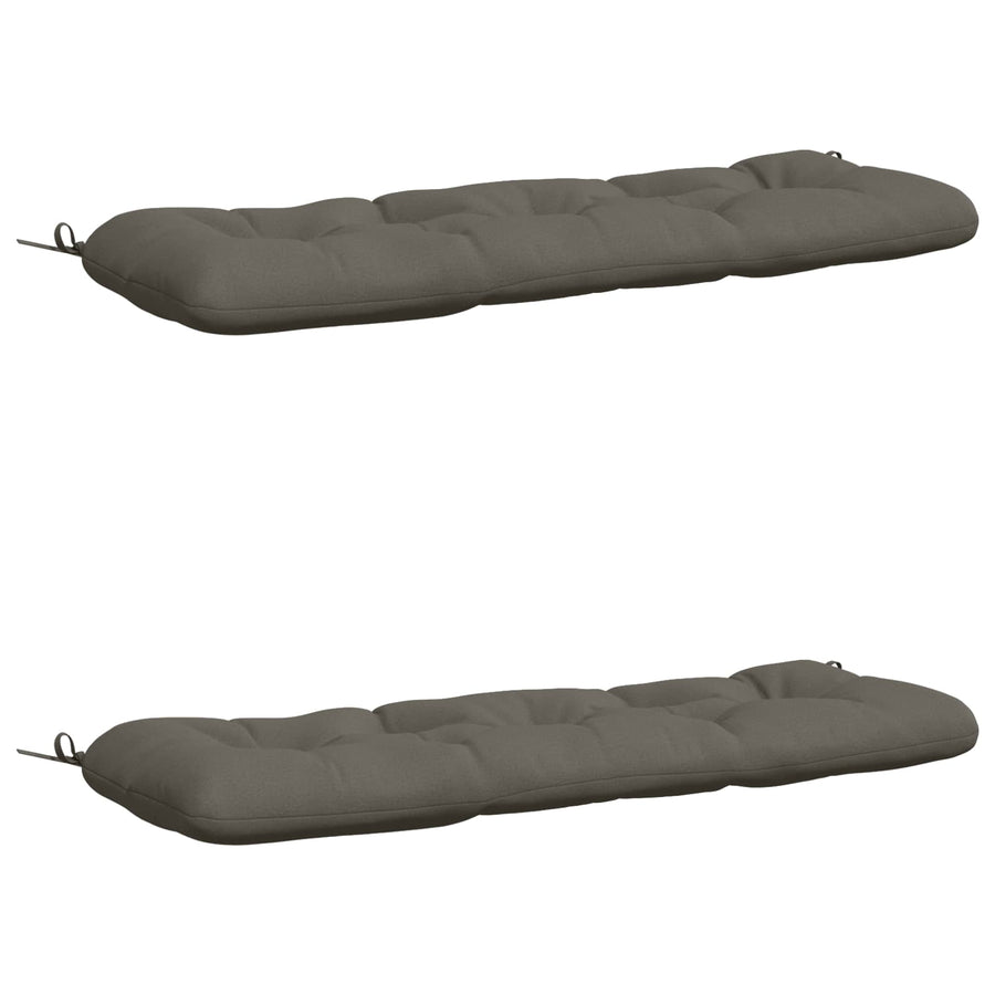2-delige Bankkussens VIANEN 100% Polyester Grijs
